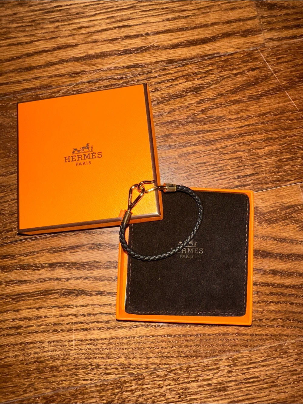 Hermes Braided hook bracelet